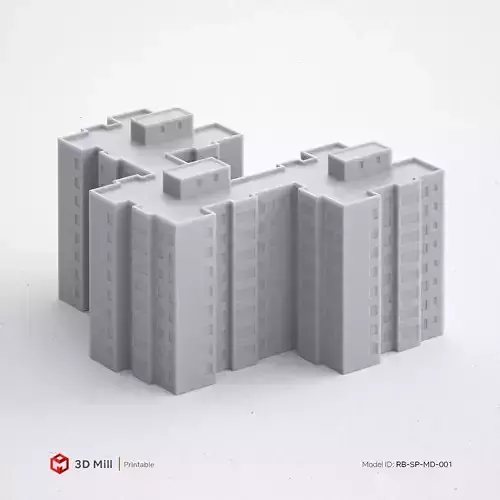 3D Print miniature building RB-SP-MD-001