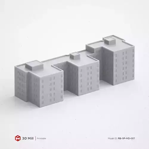 3D Print miniature building RB-SP-MD-007