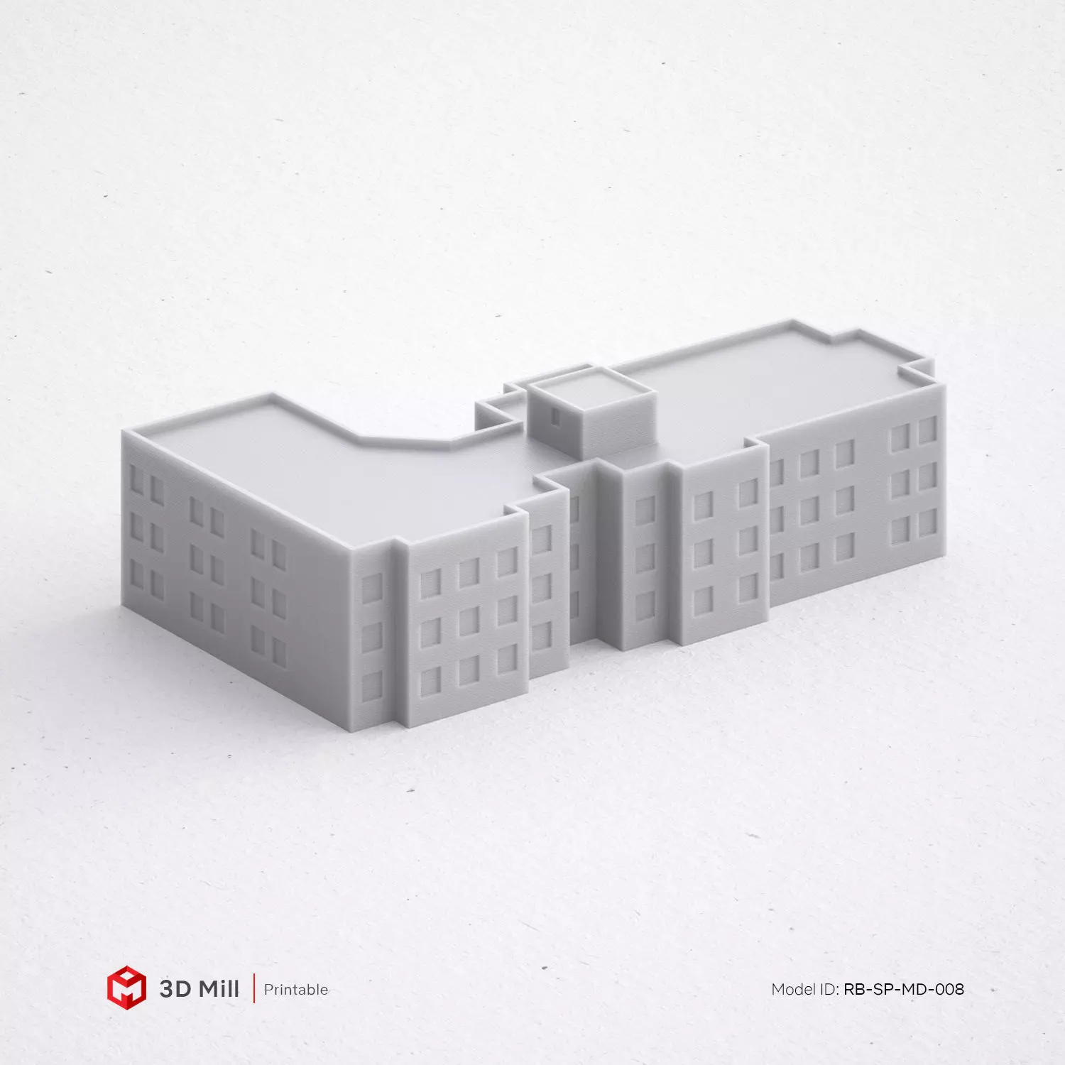 3D Print miniature building RB-SP-MD-008 3D print model_0