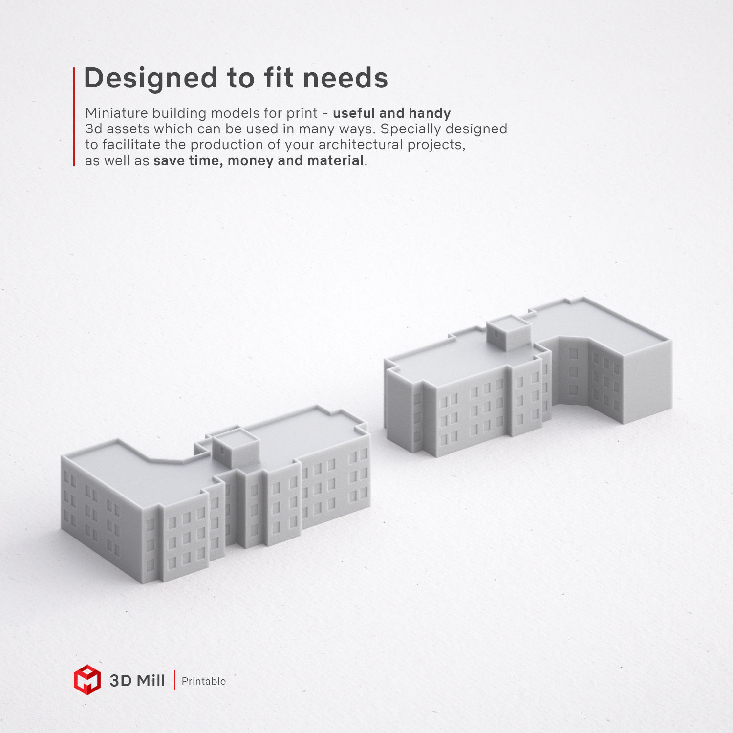 3D Print miniature building RB-SP-MD-008 3D print model_1