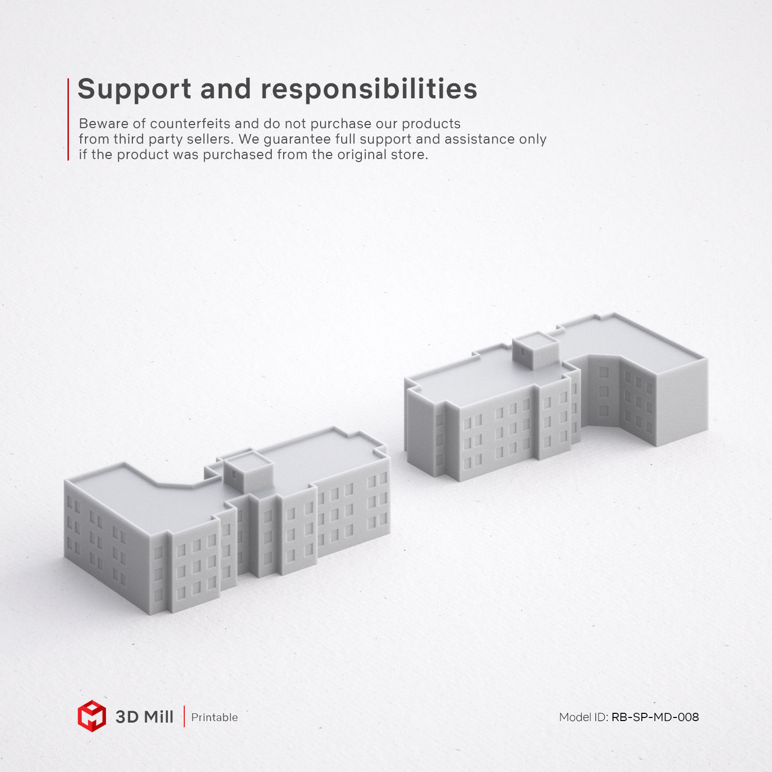 3D Print miniature building RB-SP-MD-008 3D print model_6