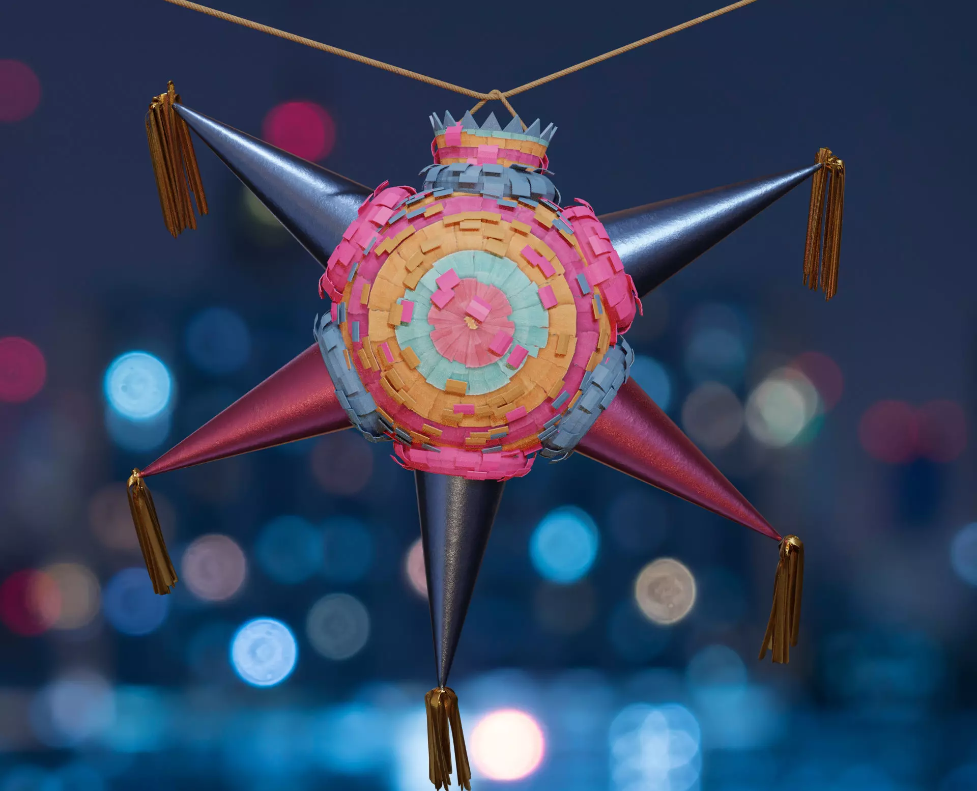 Mexican Traditional Piniata 3D model_0