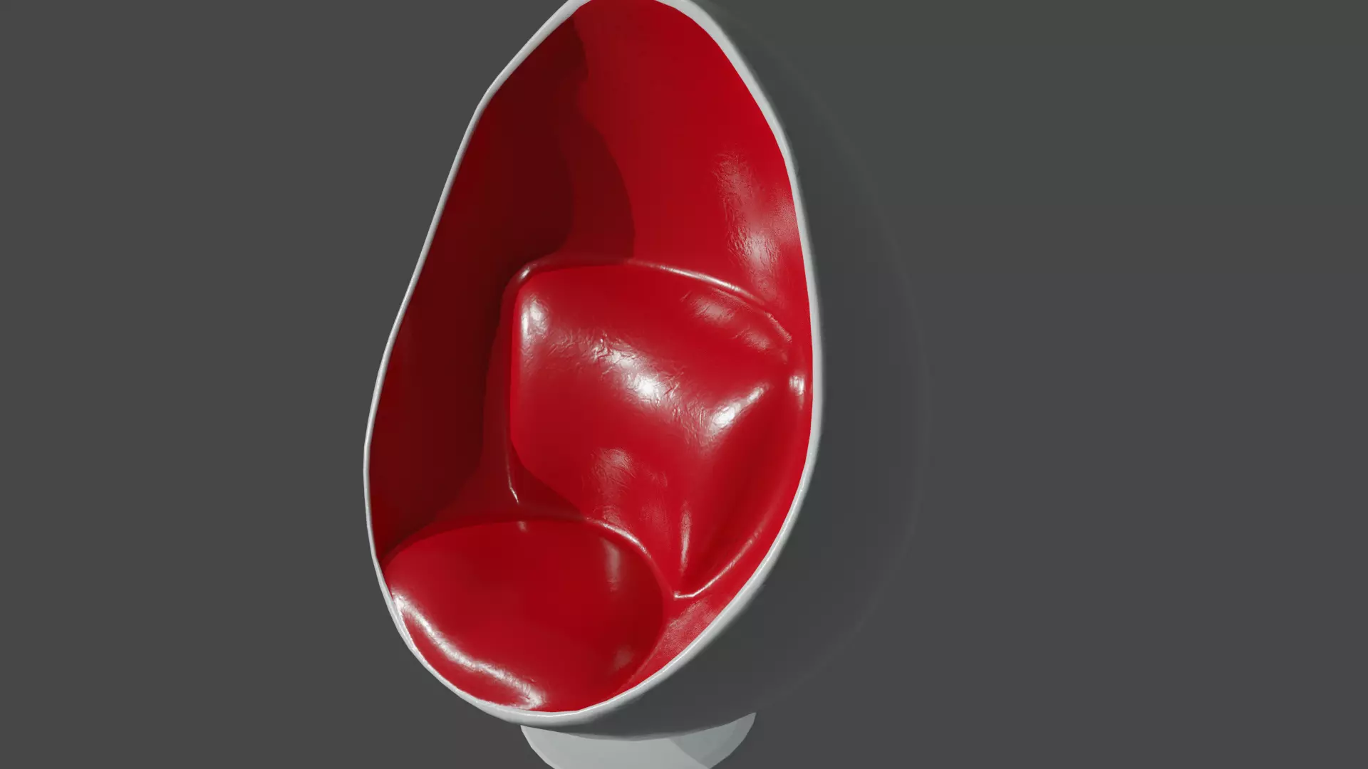 Chair Egg Low-poly 3D model_0