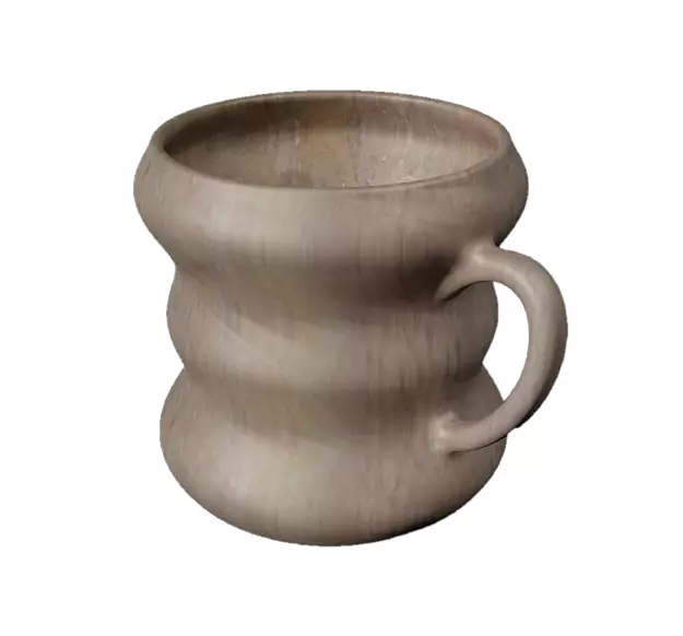 Classic Copper Tumbler Low-poly 3D model_0