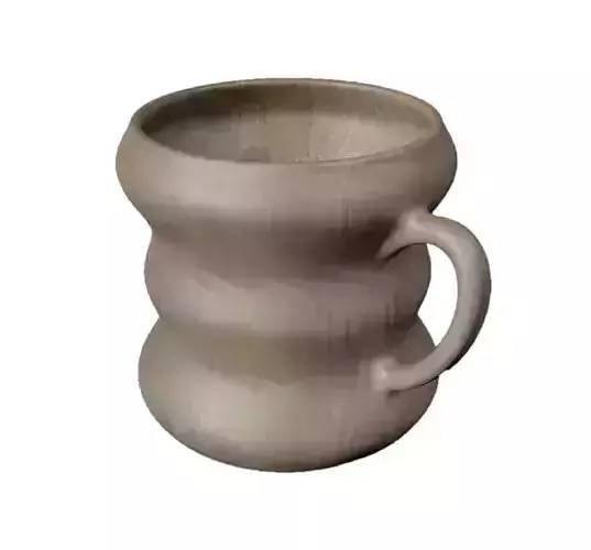 Classic Copper Tumbler Low-poly 3D model