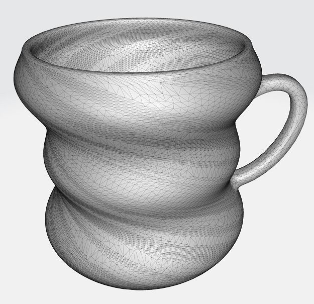 Classic Copper Tumbler Low-poly 3D model_2