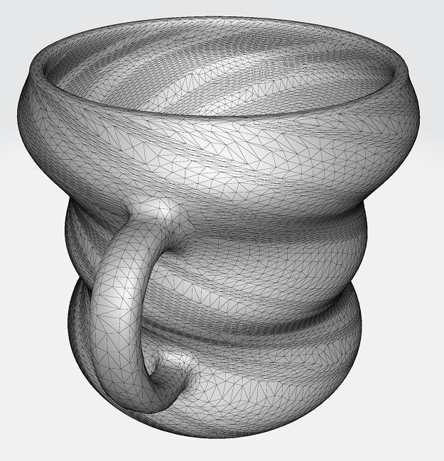 Classic Copper Tumbler Low-poly 3D model_3