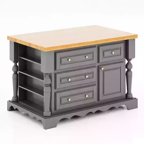 Lyn Design Kitchen Island 3D model