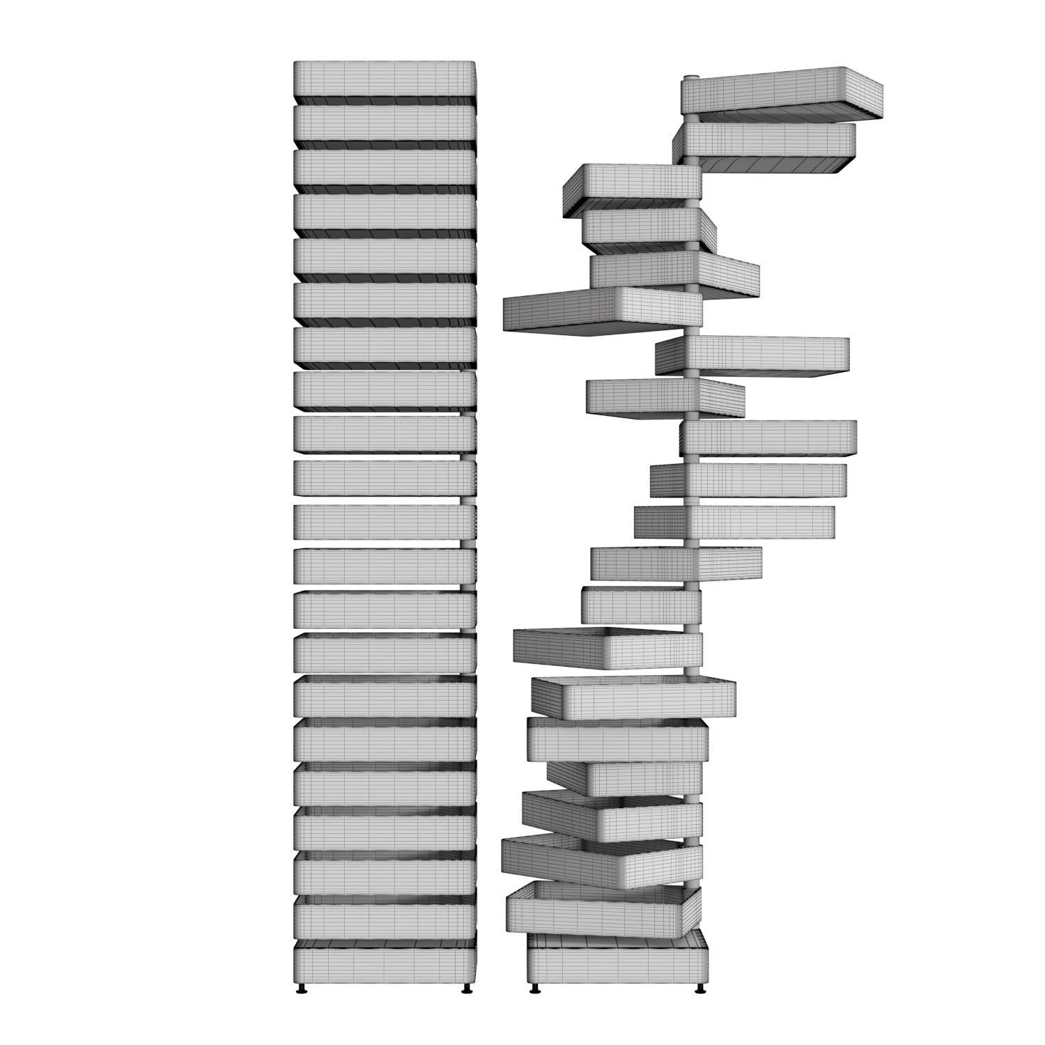 Revolving Cabinet 3D model_4