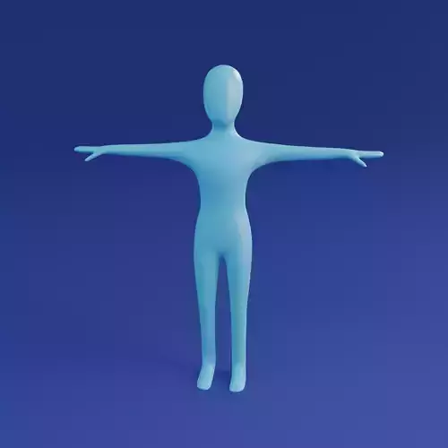 Basic cartoon character man