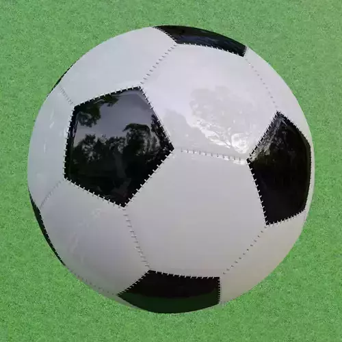 Soccer ball low-poly game-ready