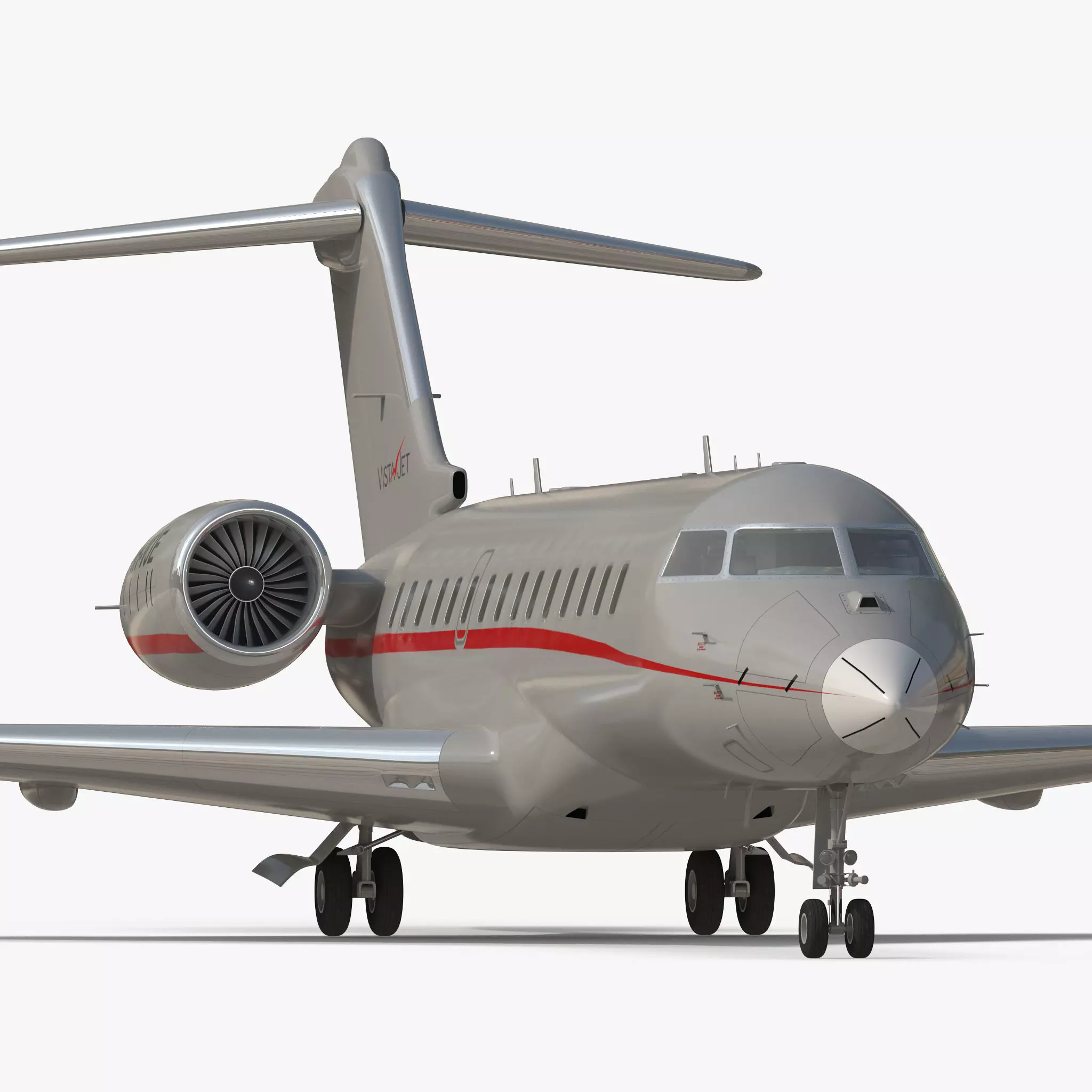 Business Jet Global 6000 3D model_0