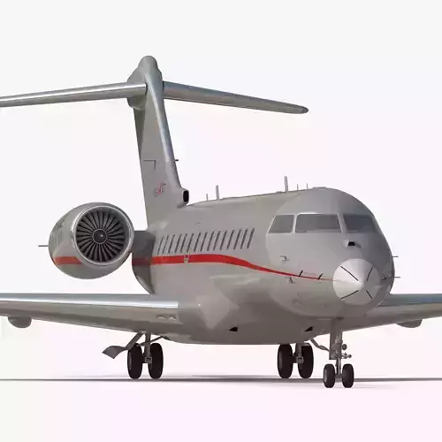 Business Jet Global 6000 3D model
