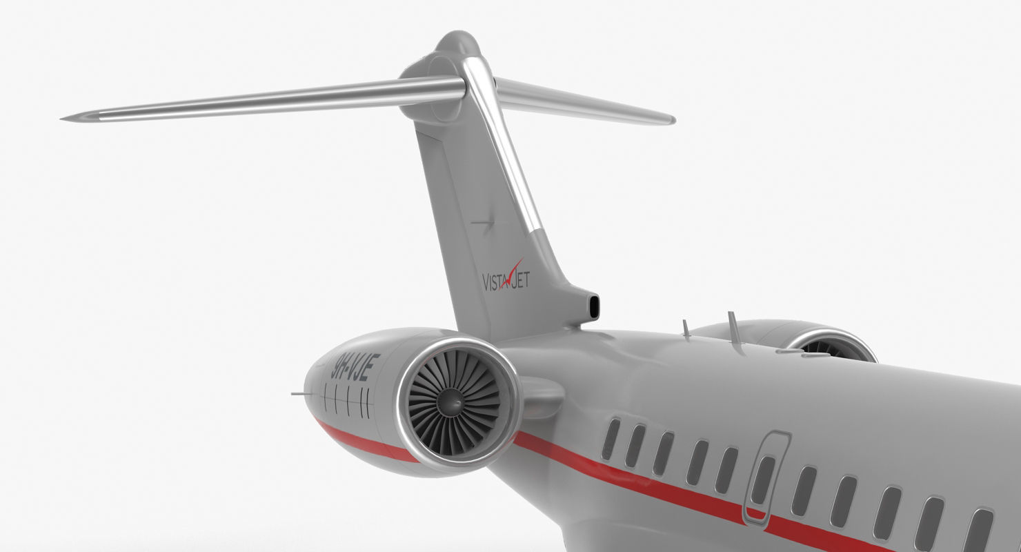 Business Jet Global 6000 3D model_18