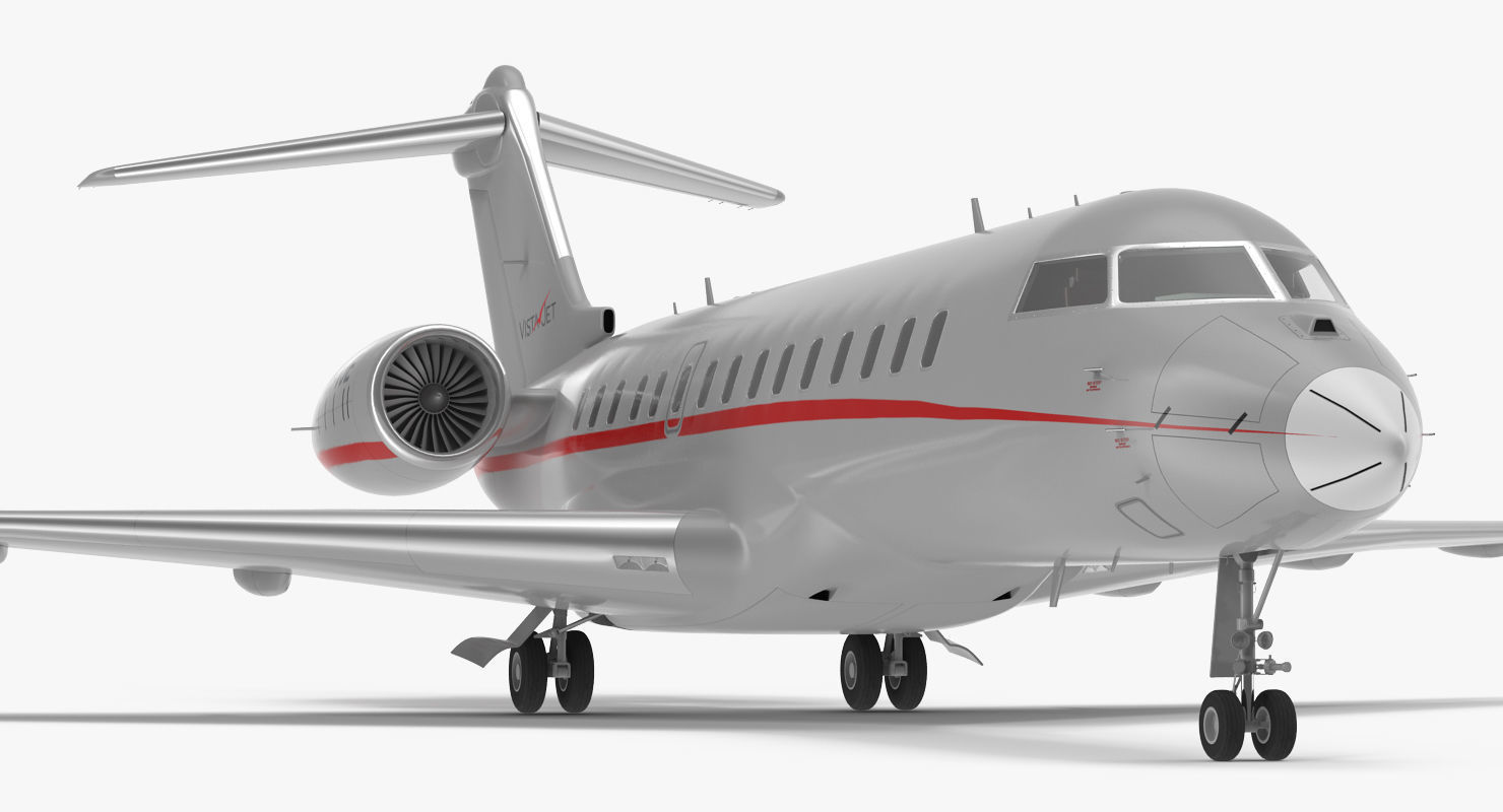 Business Jet Global 6000 3D model_9