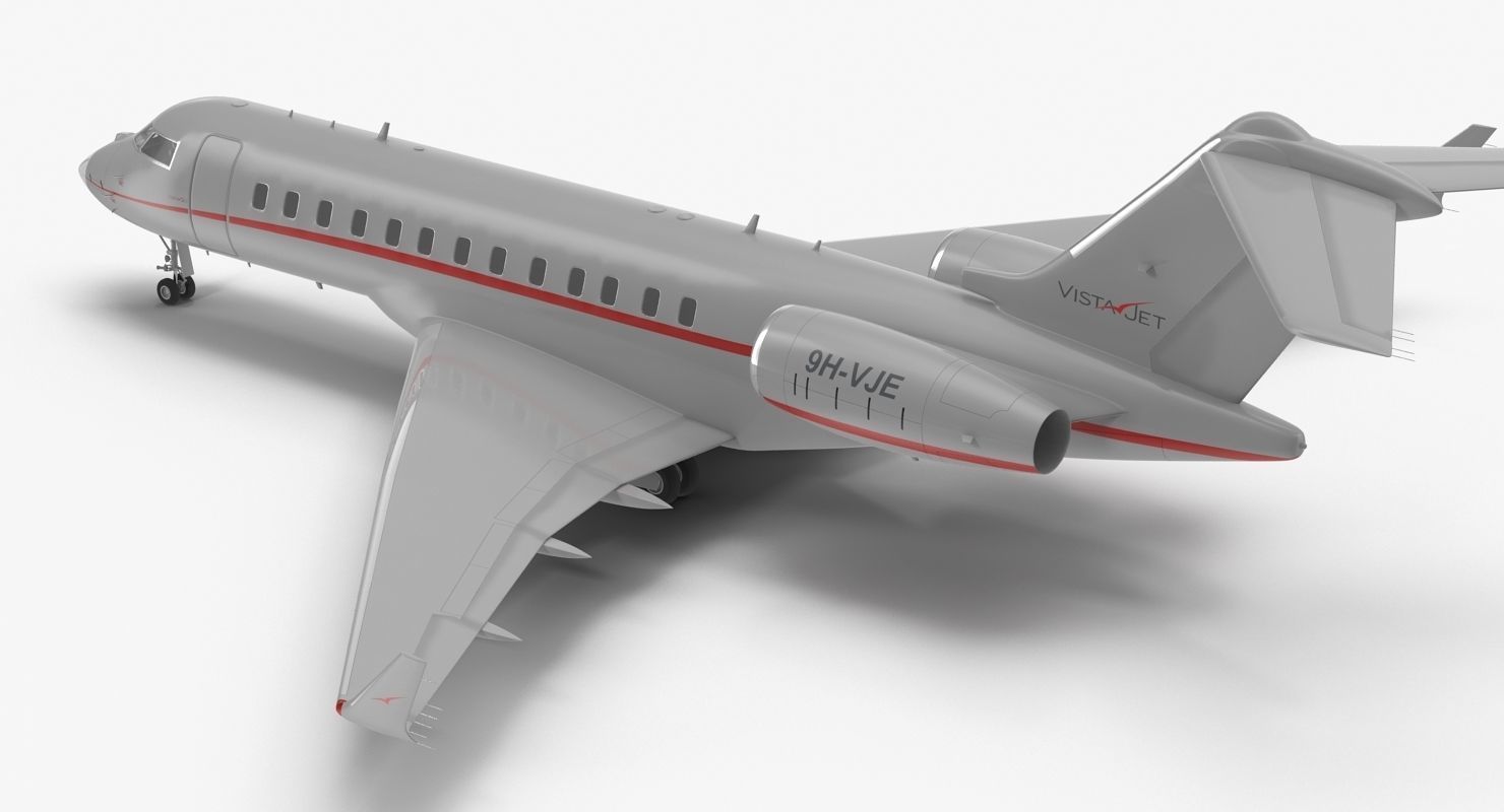 Business Jet Global 6000 3D model_15
