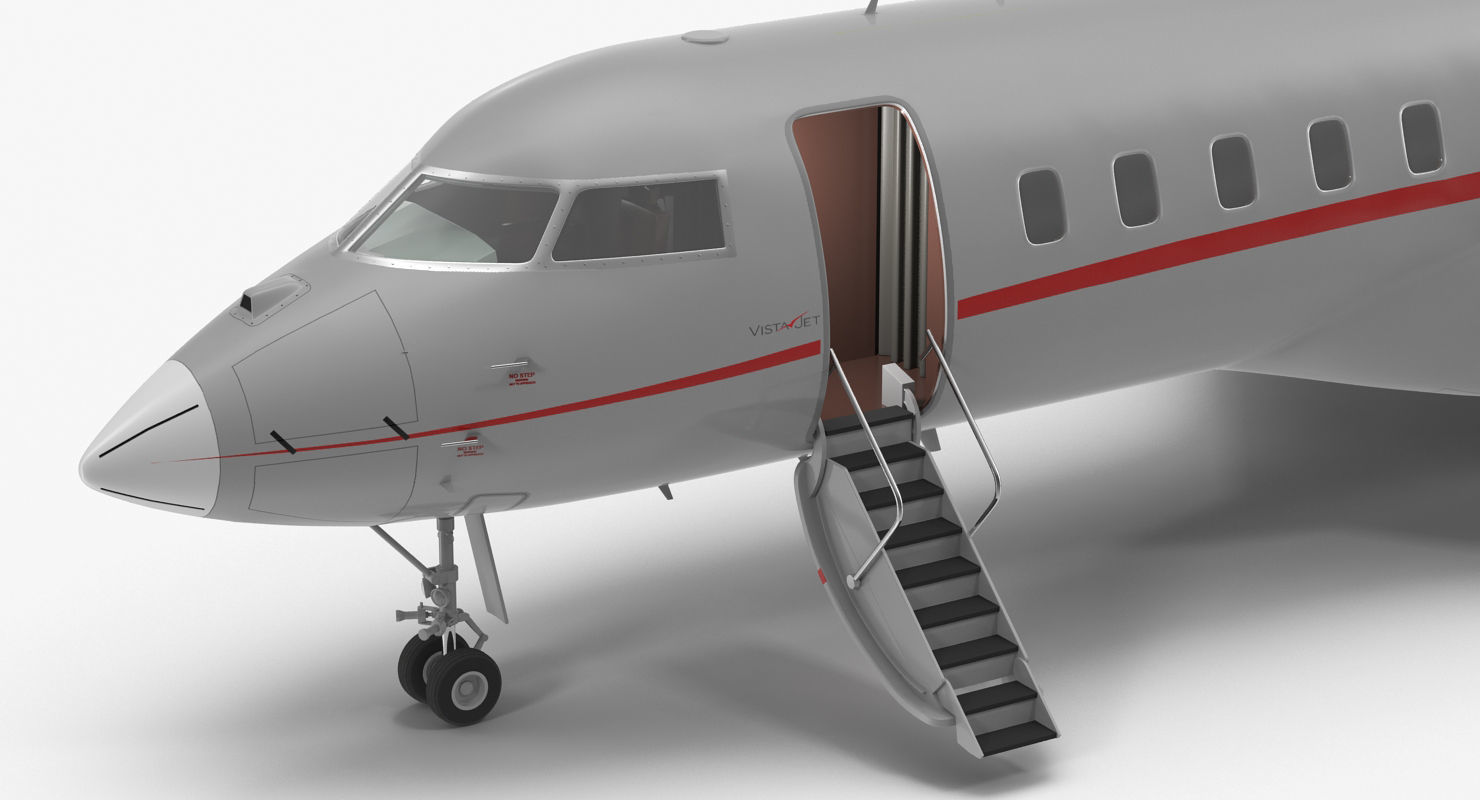 Business Jet Global 6000 3D model_17