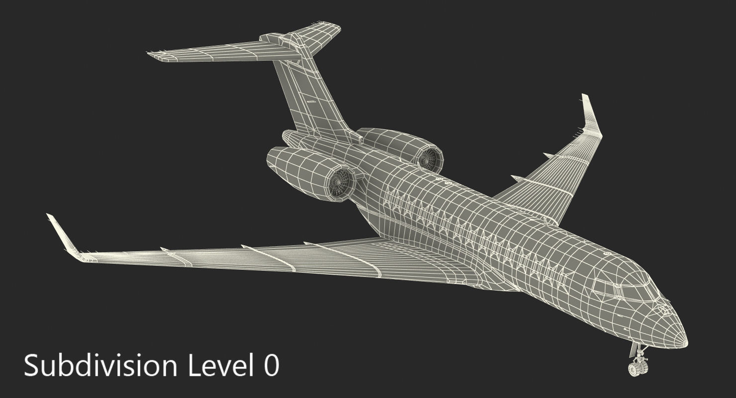 Business Jet Global 6000 3D model_25