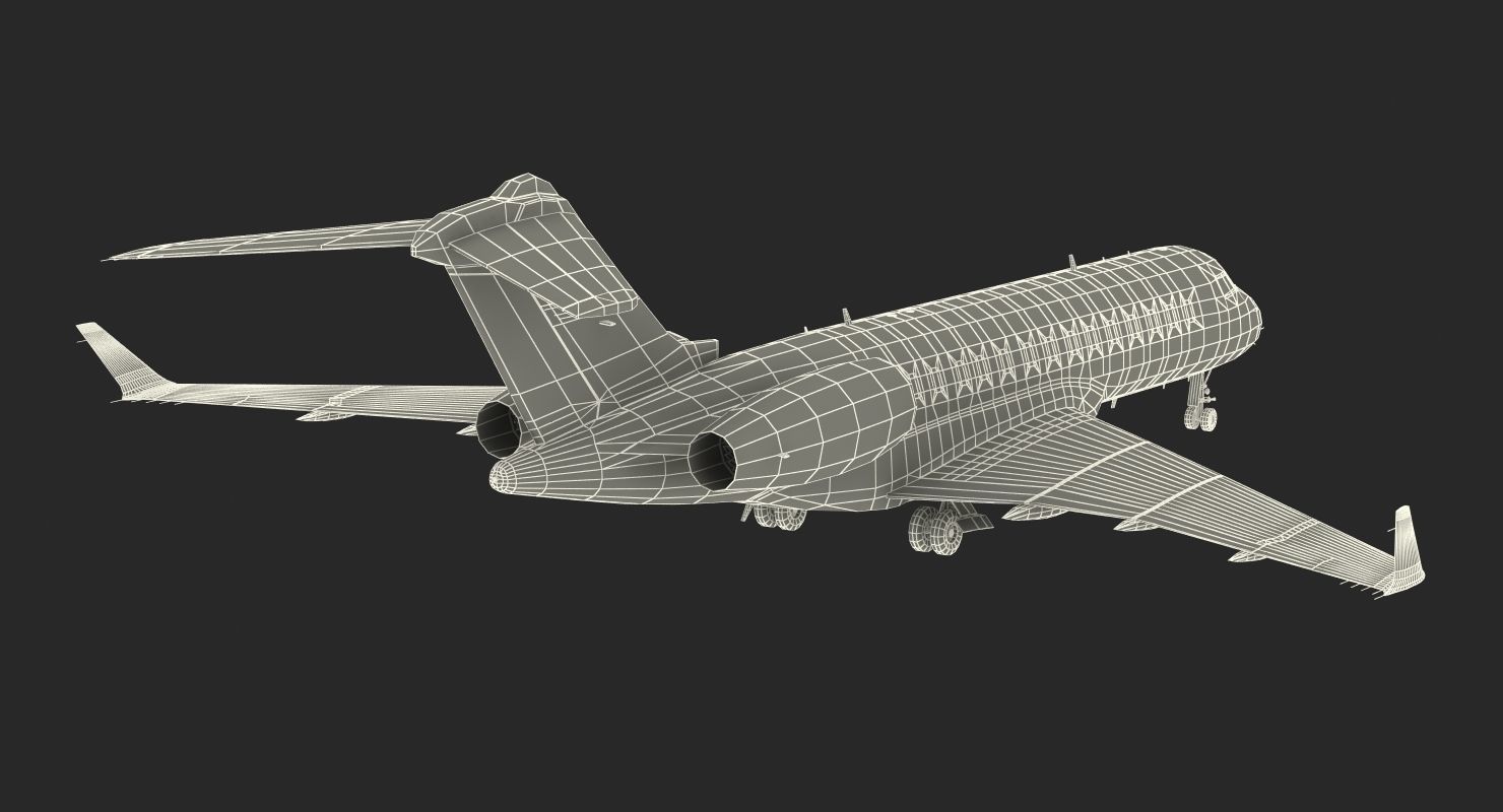 Business Jet Global 6000 3D model_32