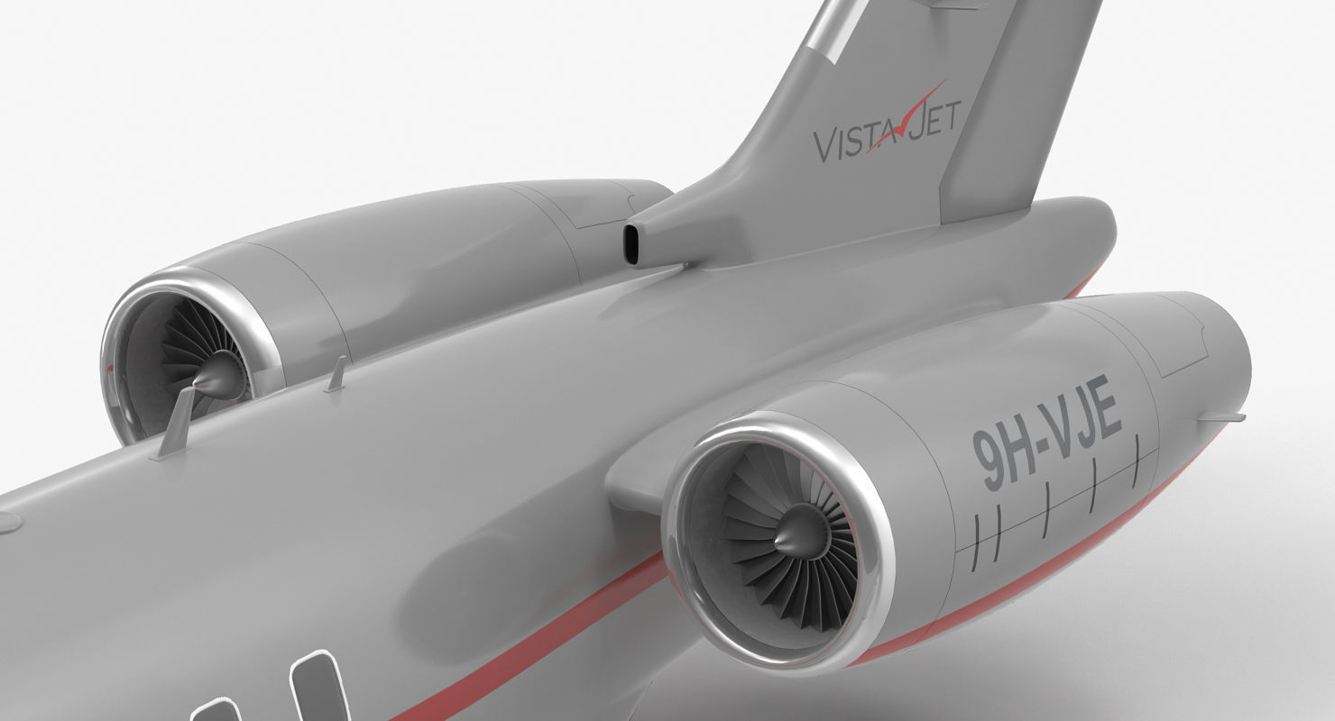 Business Jet Global 6000 3D model_19