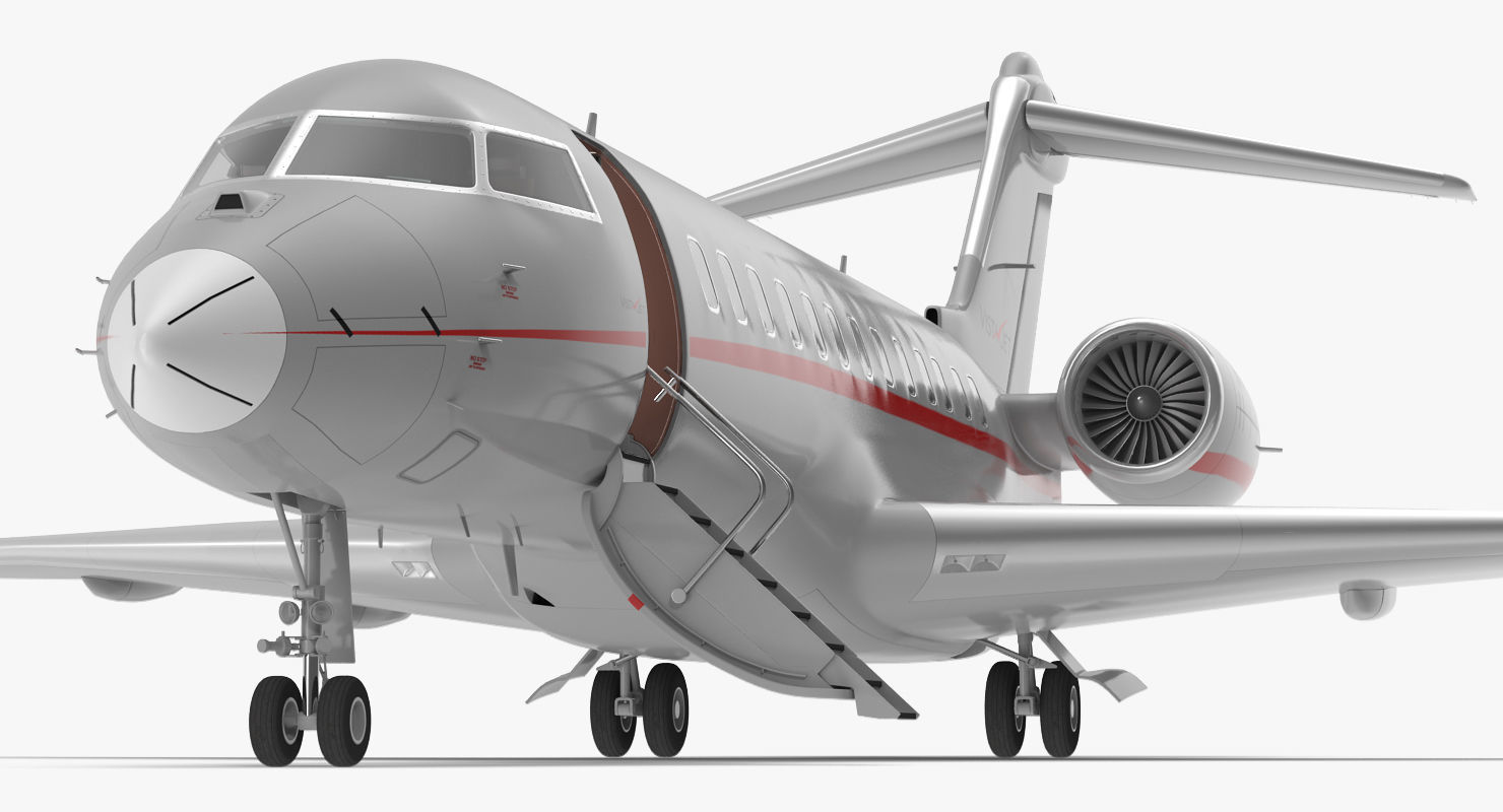 Business Jet Global 6000 3D model_10