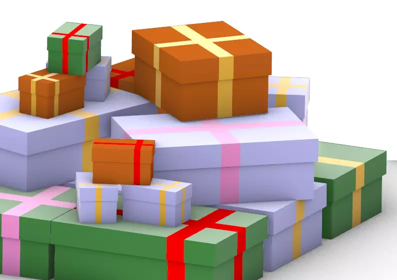 Christmas presents - Regali di Natale Free 3D model