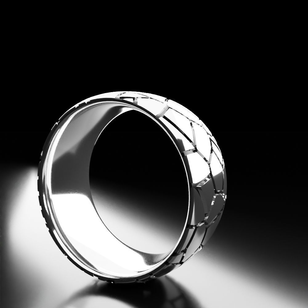Voronoi Ring Free 3D print model_1