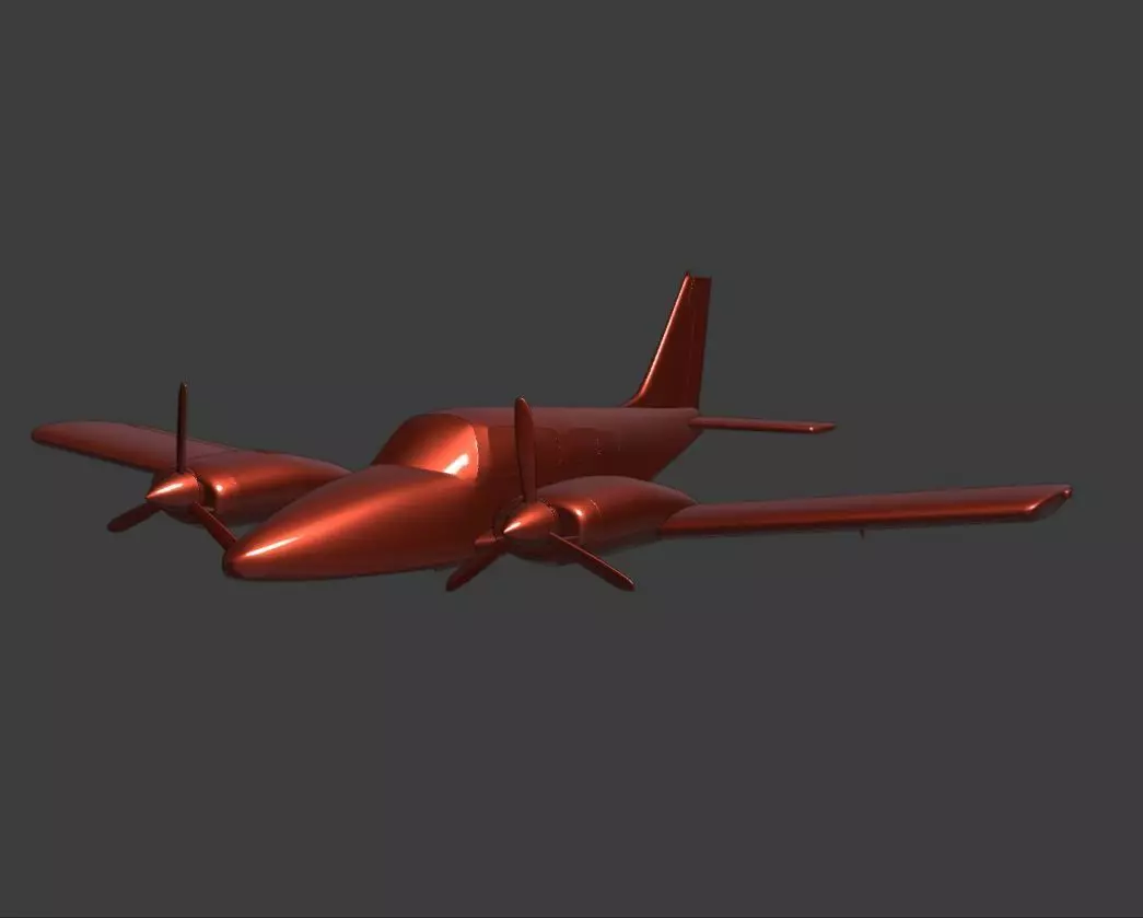 PA-34 Piper Seneca 3 3D print model