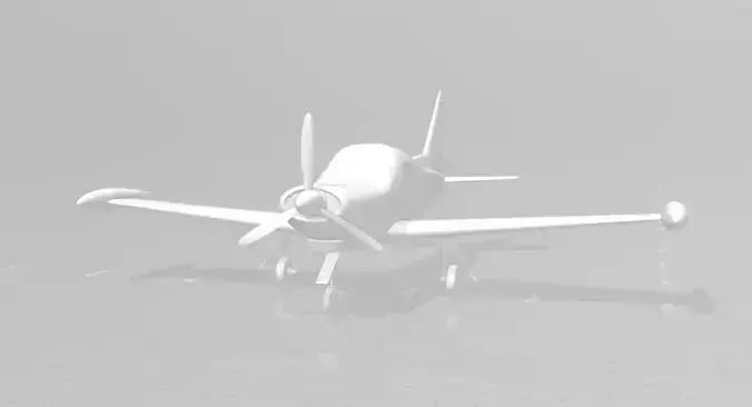 Marchetti airplane with propellers