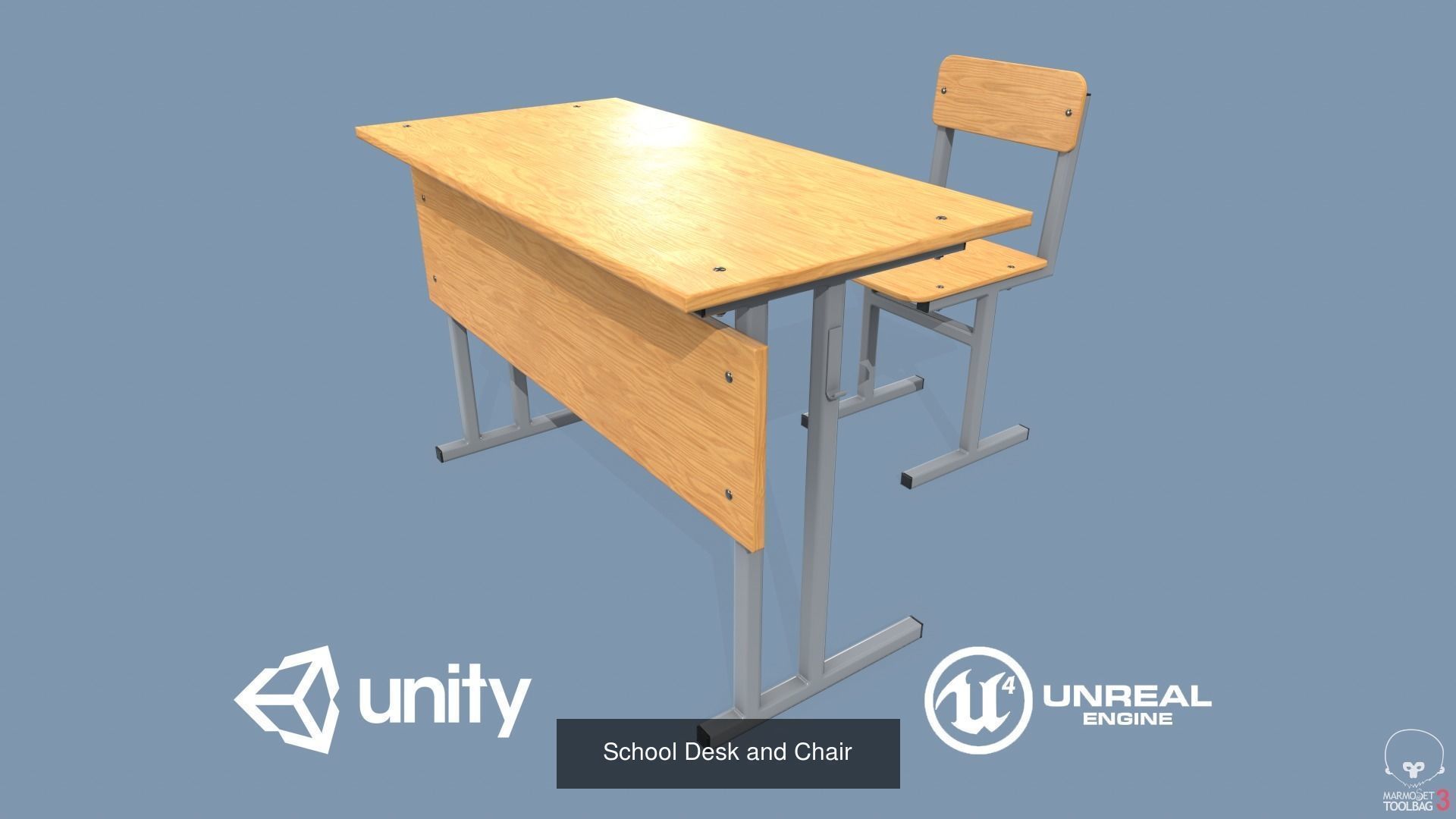 Classroom Props Pack 3D Model Collection_12