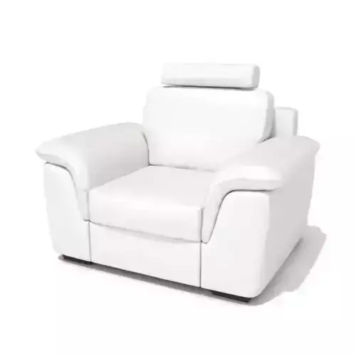 White Leather Armchair