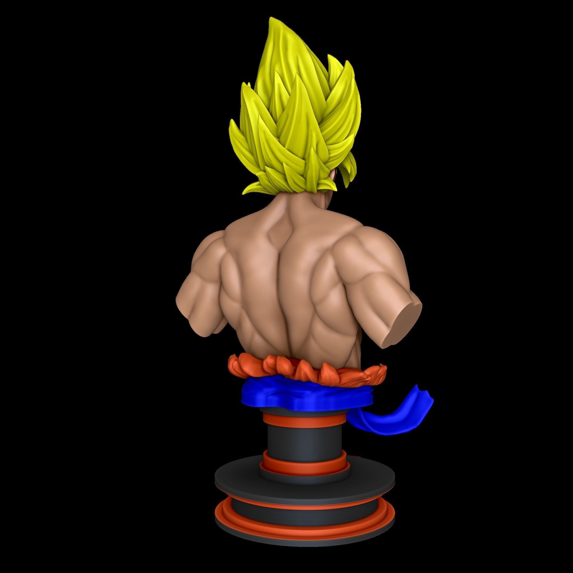 Goku super sayajin bust - Dragon Ball Z 3D print model_22