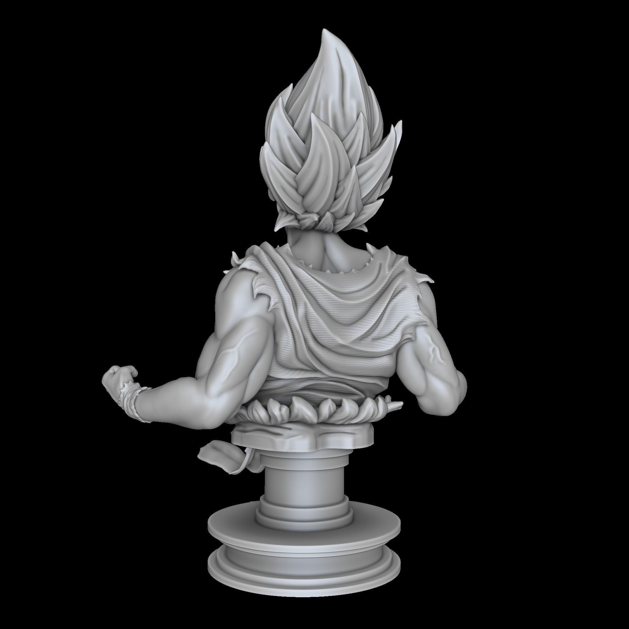 Goku super sayajin bust - Dragon Ball Z 3D print model_9