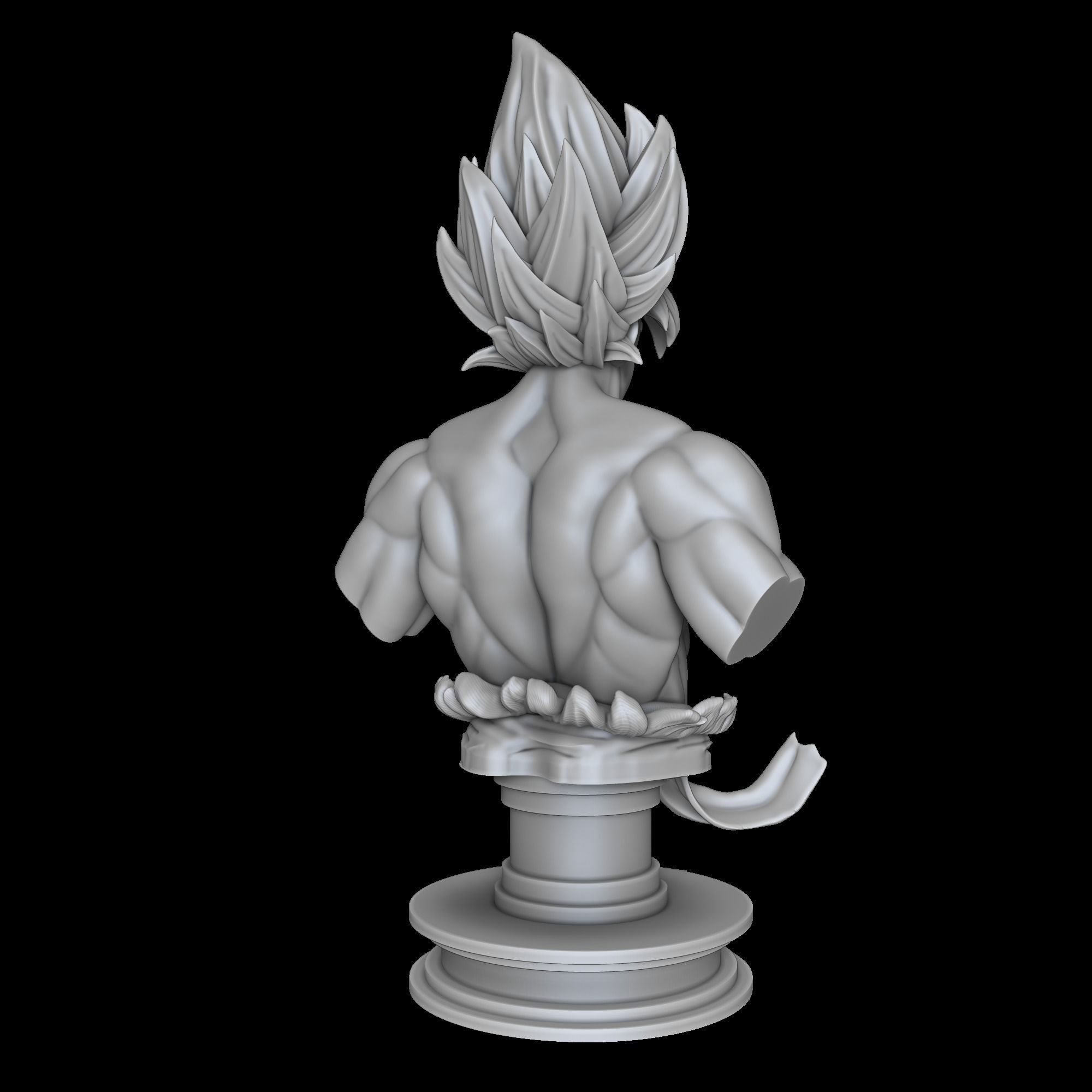 Goku super sayajin bust - Dragon Ball Z 3D print model_23