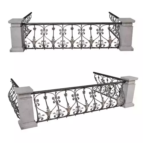 Classic iron fence