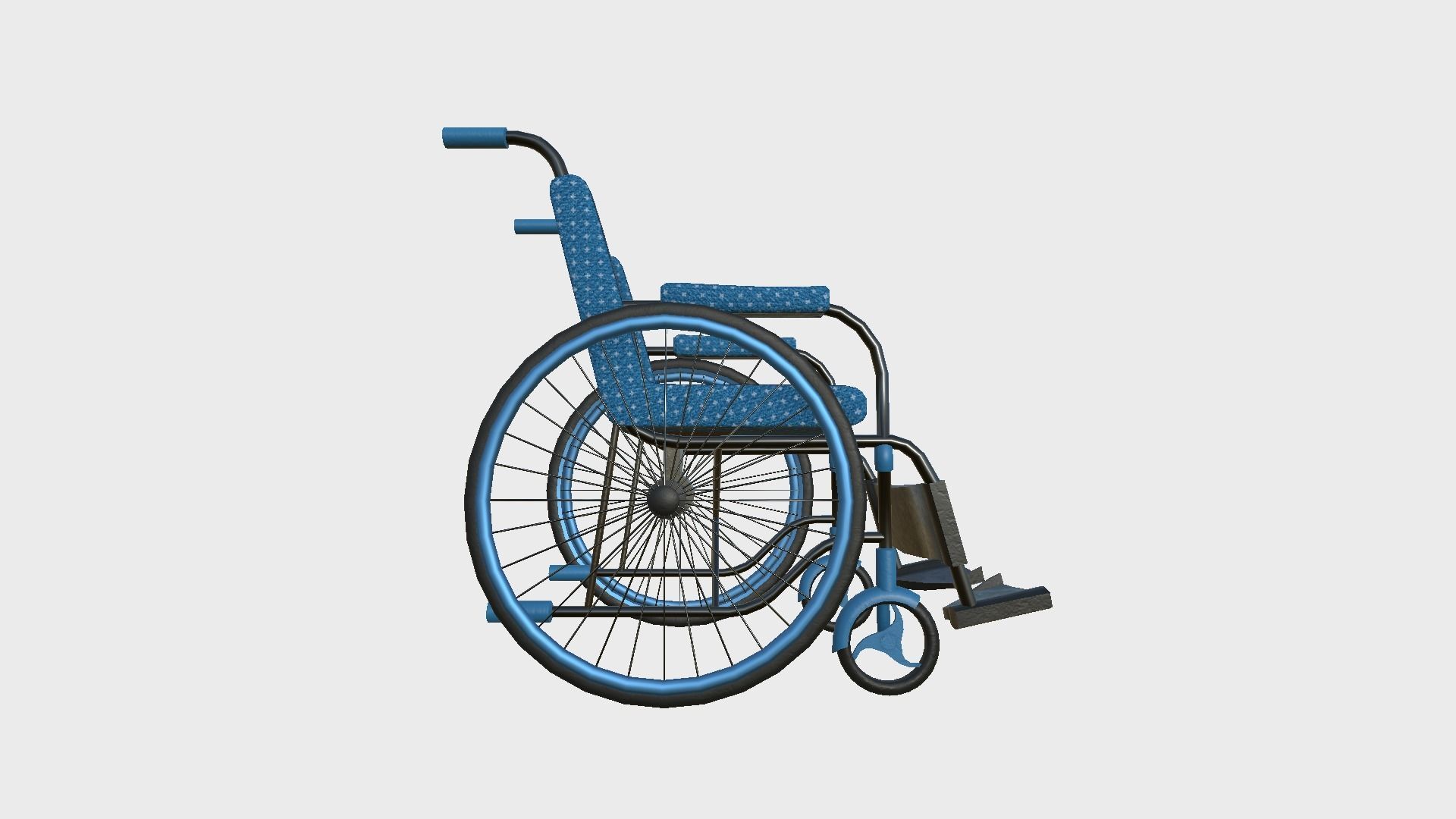 08 Wheelchairs Colors - Character Design Accessory Inclusive 3D Model Collection_30