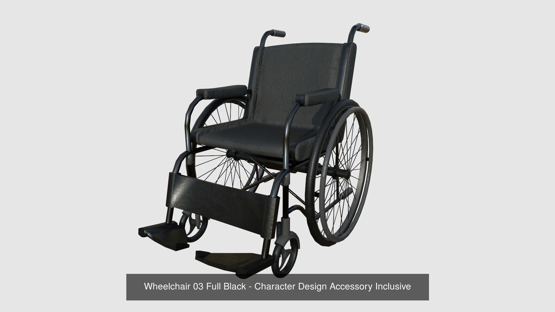 08 Wheelchairs Colors - Character Design Accessory Inclusive 3D Model Collection_3