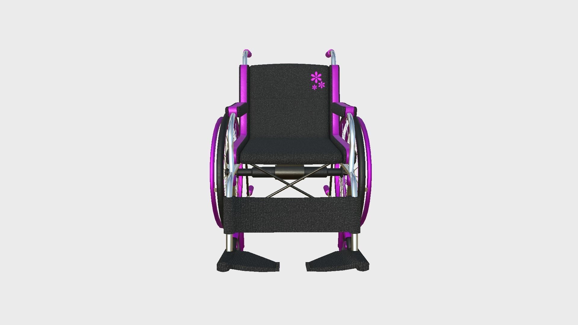 08 Wheelchairs Colors - Character Design Accessory Inclusive 3D Model Collection_48