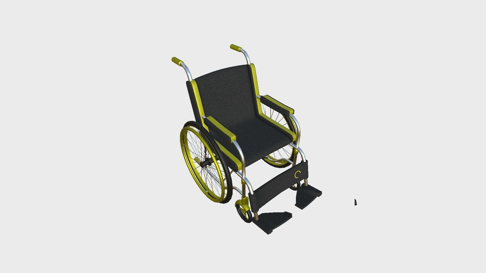 08 Wheelchairs Colors - Character Design Accessory Inclusive 3D Model Collection_46