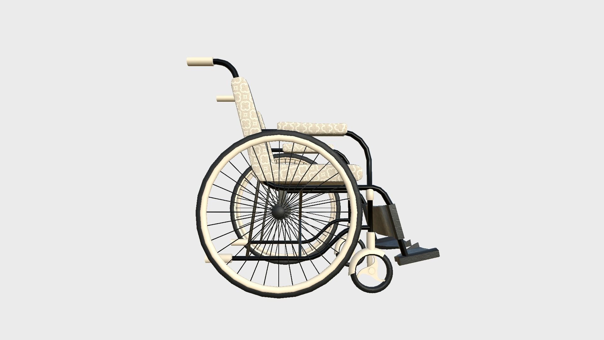 08 Wheelchairs Colors - Character Design Accessory Inclusive 3D Model Collection_31