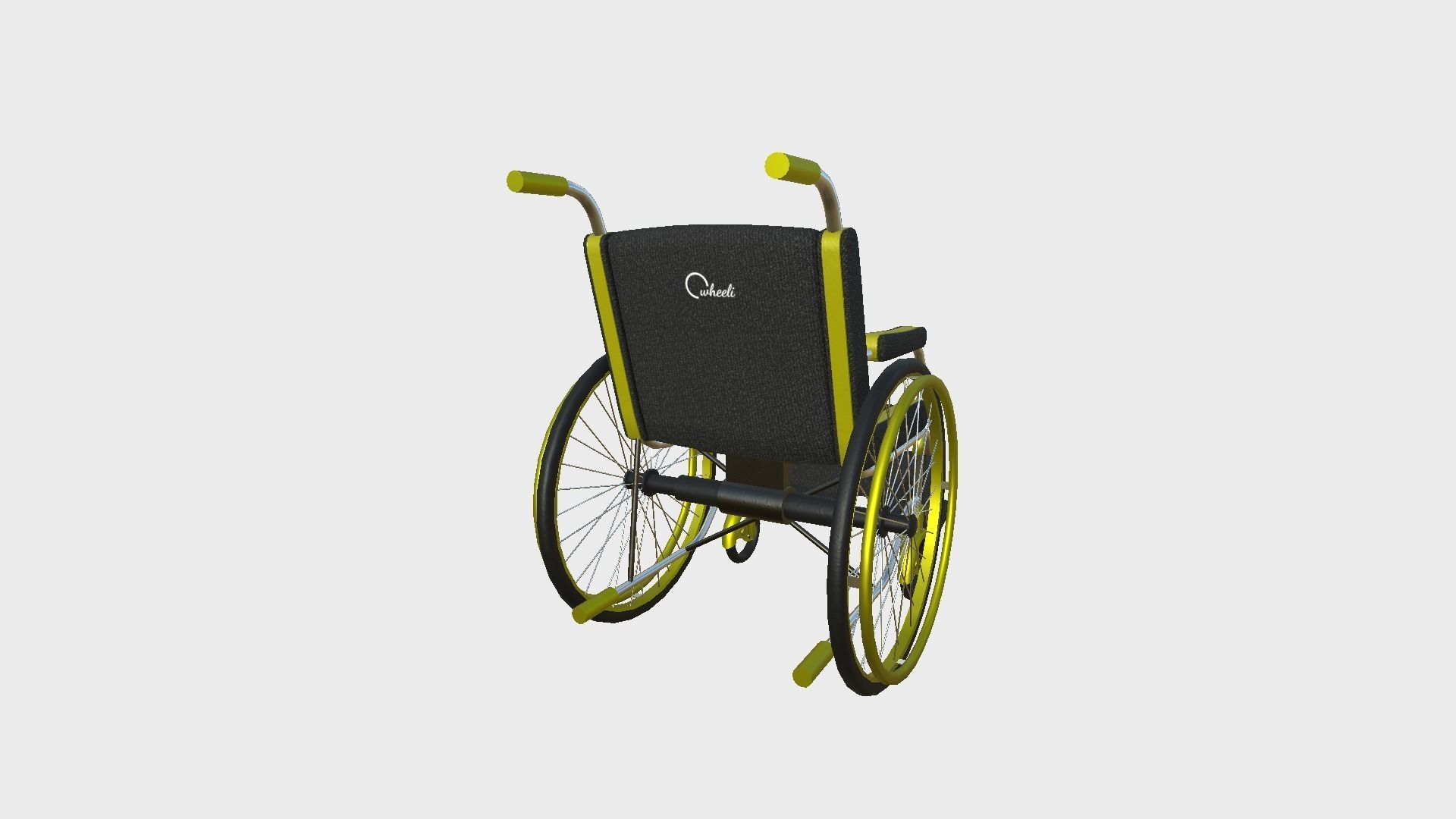 08 Wheelchairs Colors - Character Design Accessory Inclusive 3D Model Collection_49