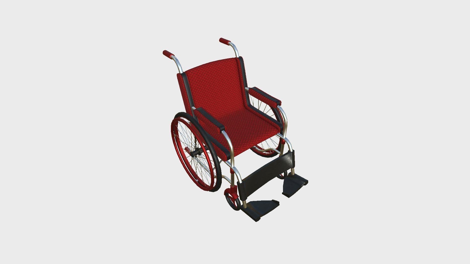 08 Wheelchairs Colors - Character Design Accessory Inclusive 3D Model Collection_35