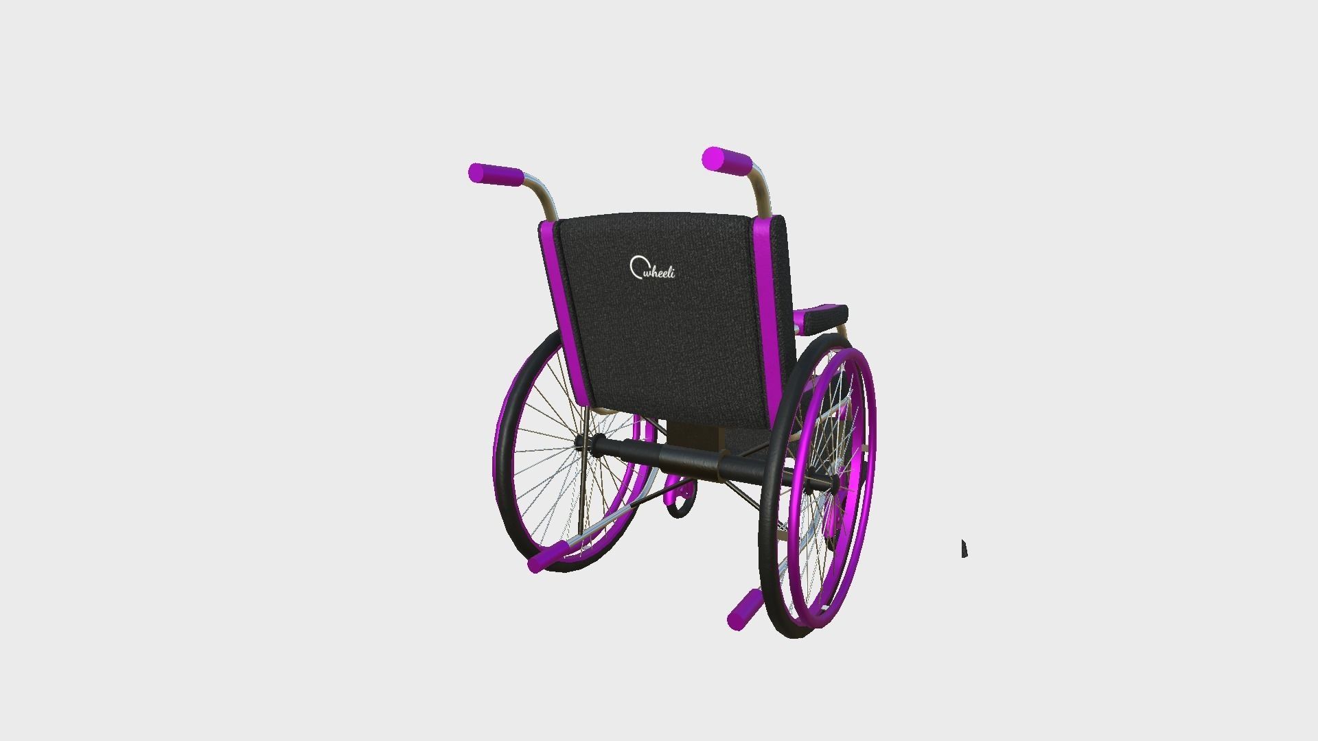 08 Wheelchairs Colors - Character Design Accessory Inclusive 3D Model Collection_43