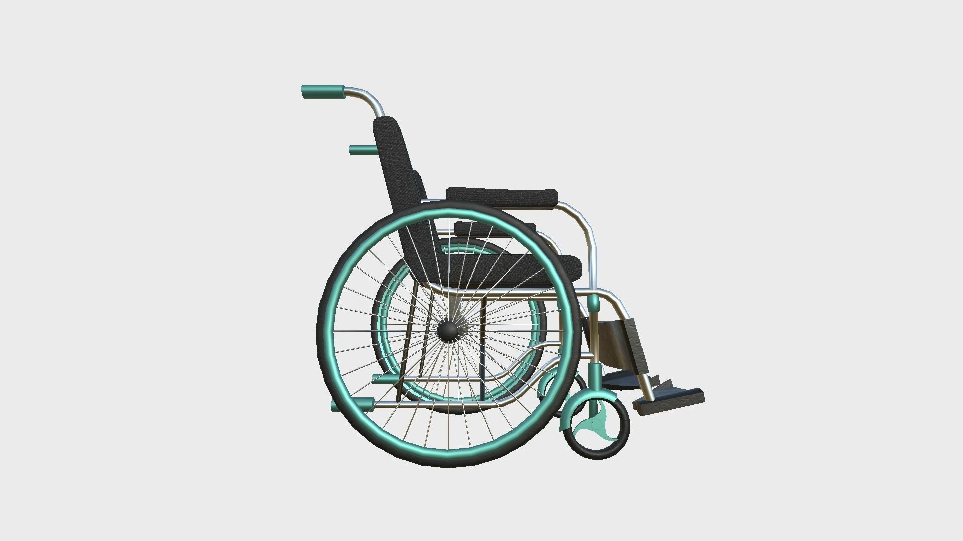 08 Wheelchairs Colors - Character Design Accessory Inclusive 3D Model Collection_41