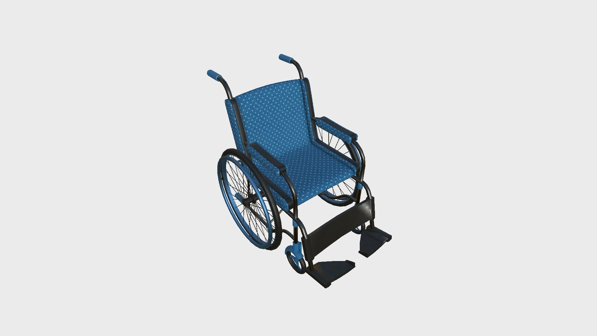 08 Wheelchairs Colors - Character Design Accessory Inclusive 3D Model Collection_28