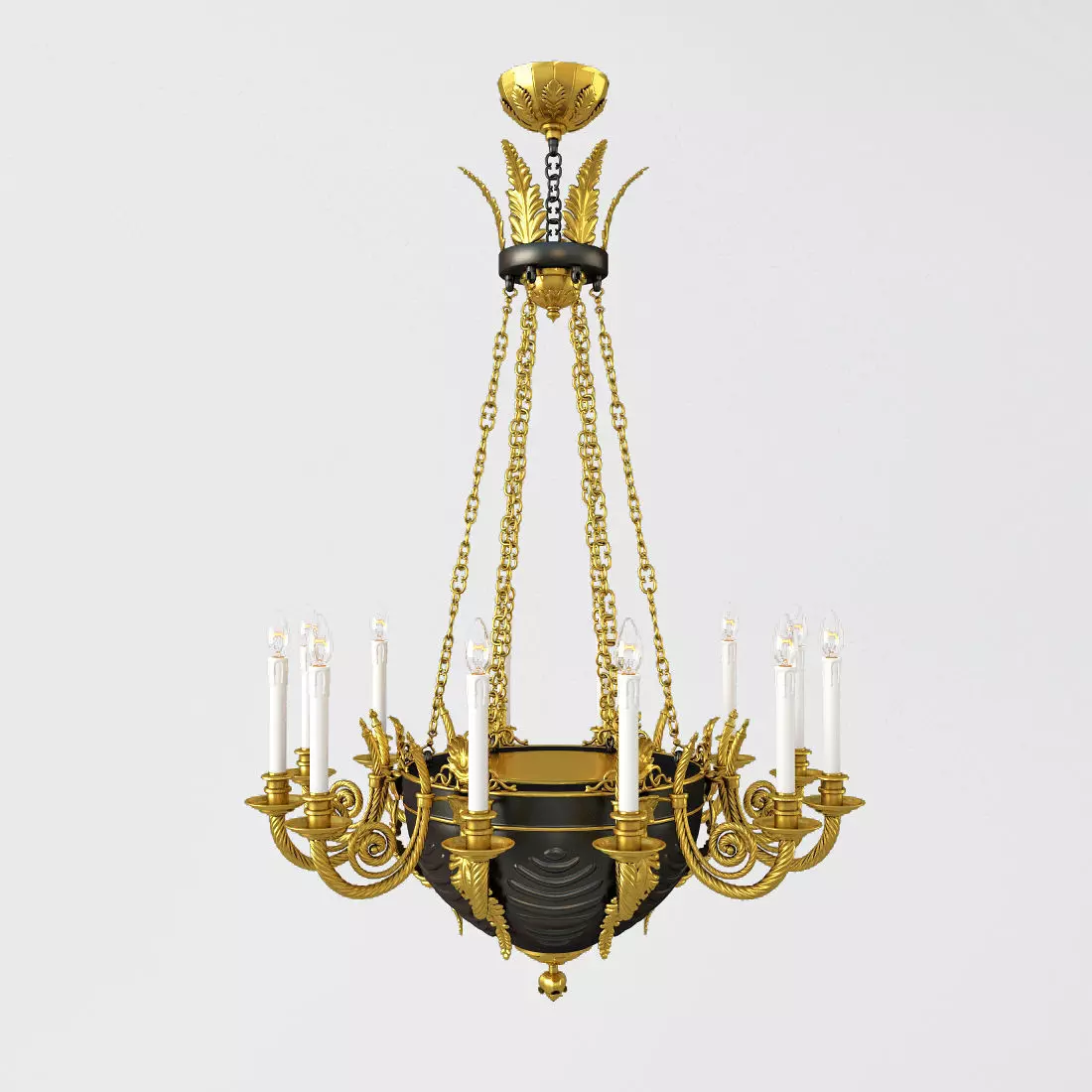 Classic chandelier  3D model_0