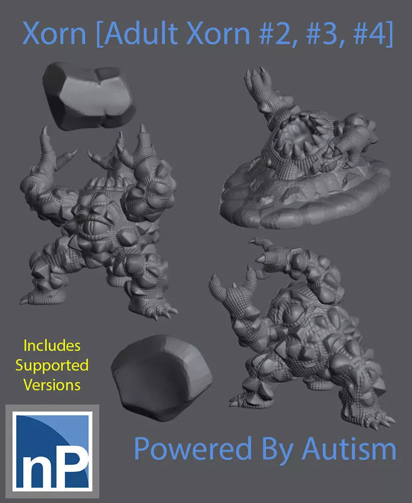 Xorn Adults - 3 variants 3D print model_0