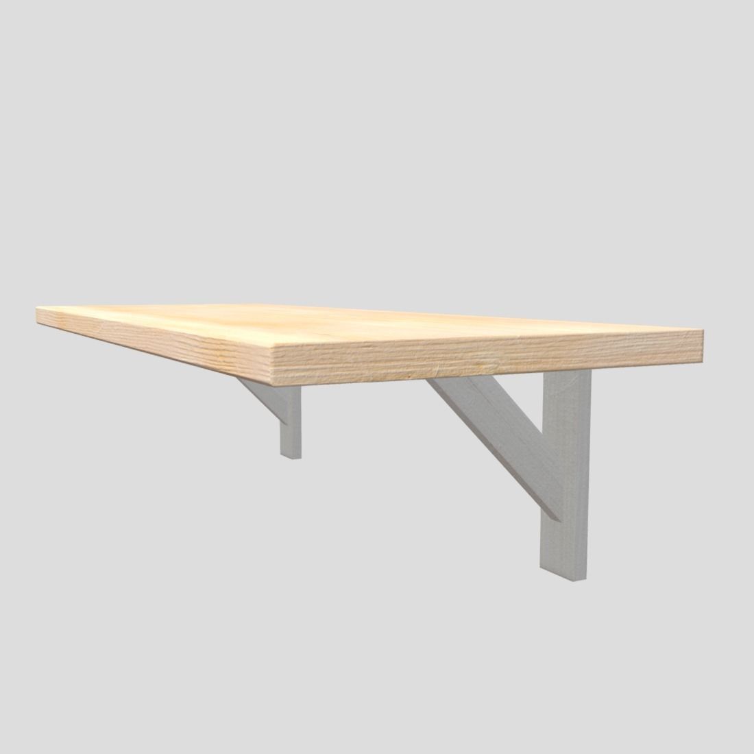 Wall Shelf 6 Low-poly 3D model_11