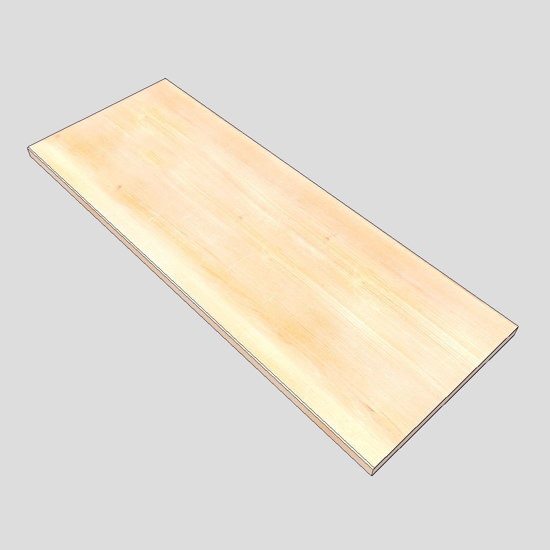 Wall Shelf 6 Low-poly 3D model_8