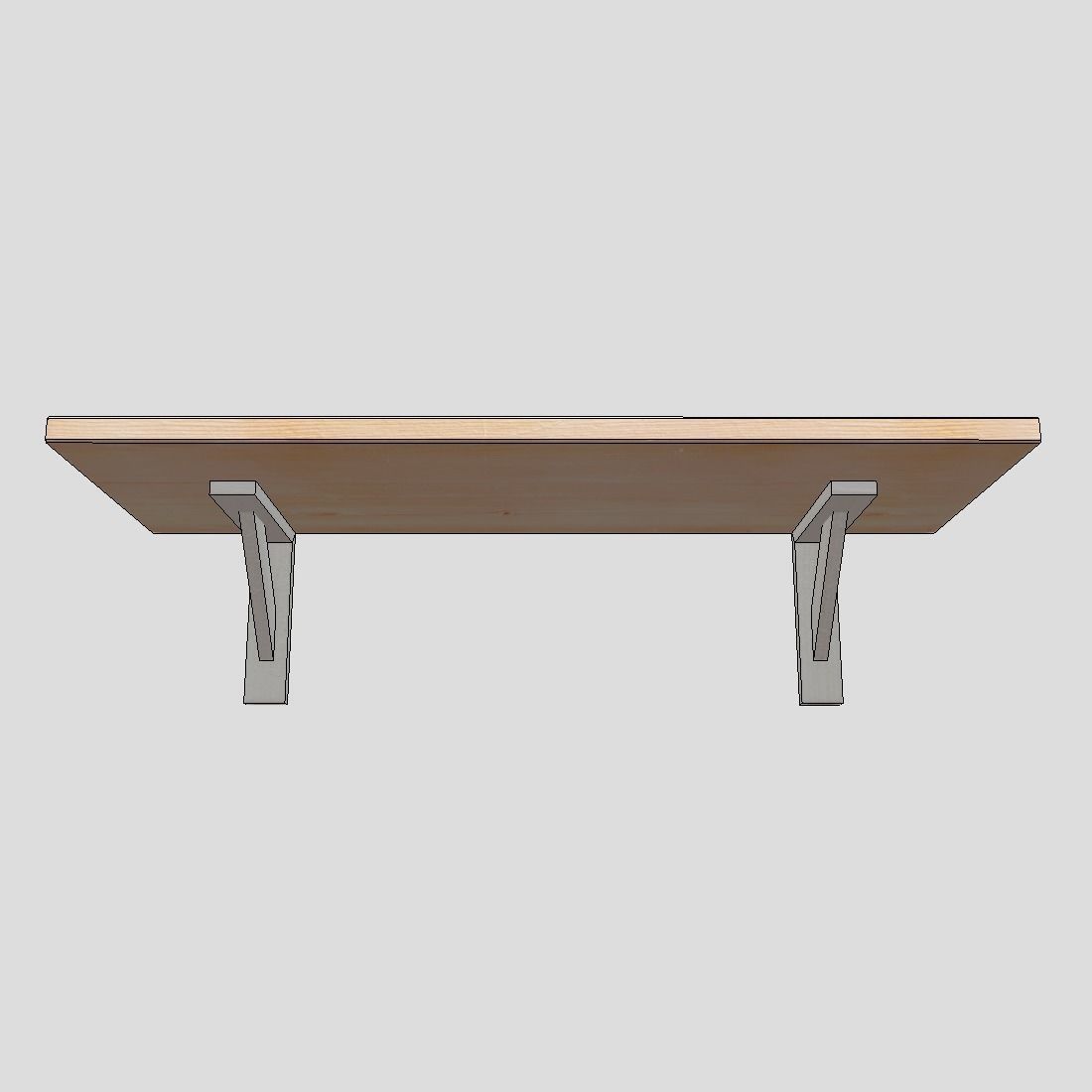 Wall Shelf 6 Low-poly 3D model_6